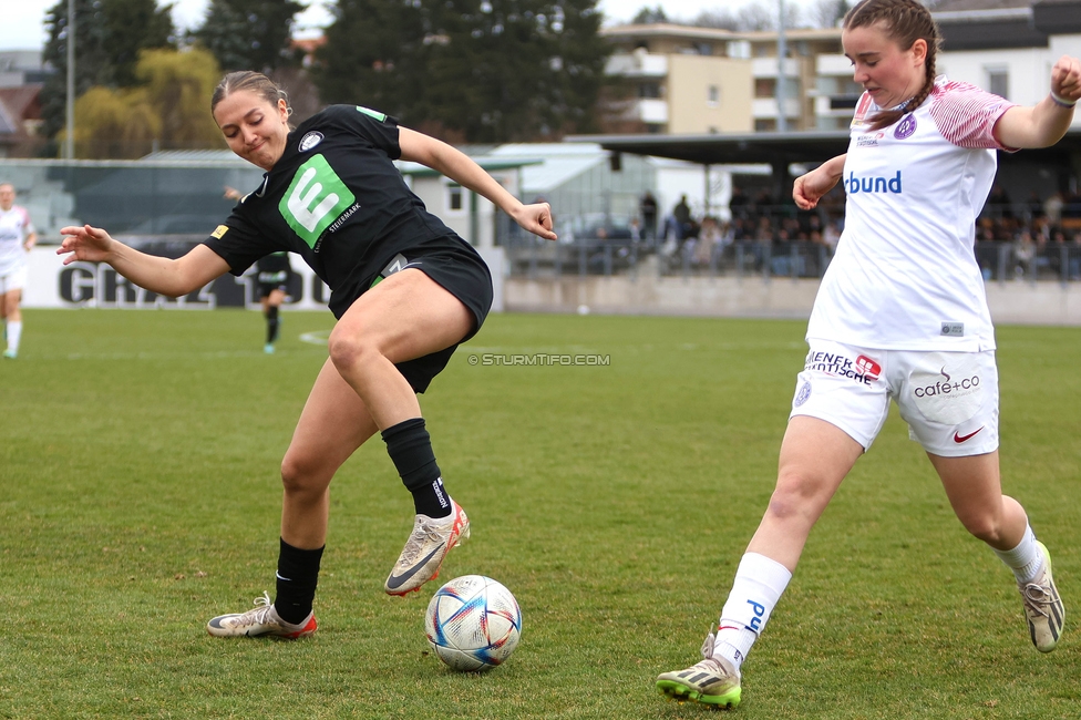 Sturm Graz - Austria Wien
SPORTLAND Niederoesterreich Frauen Cup, SK Sturm Graz - FK Austria Wien, Trainingszentrum Messendorf Graz, 10.03.2024. 

Foto zeigt Modesta Uka (Sturm Damen)
