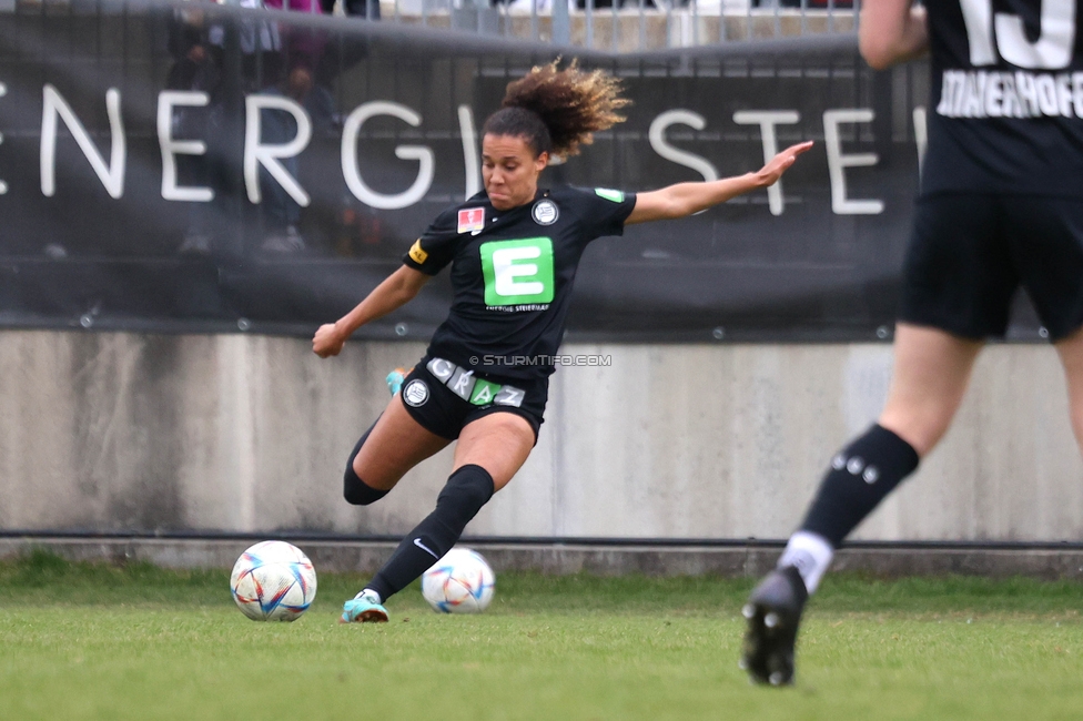 Sturm Graz - Austria Wien
SPORTLAND Niederoesterreich Frauen Cup, SK Sturm Graz - FK Austria Wien, Trainingszentrum Messendorf Graz, 10.03.2024. 

Foto zeigt Rachel Avant (Sturm Damen)
