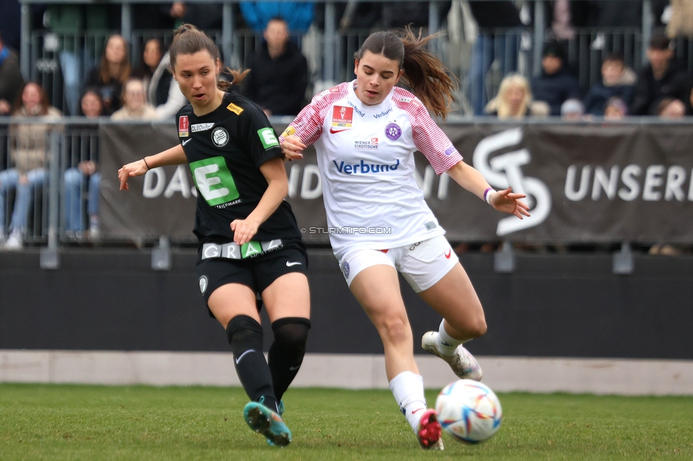 Sturm Graz - Austria Wien
SPORTLAND Niederoesterreich Frauen Cup, SK Sturm Graz - FK Austria Wien, Trainingszentrum Messendorf Graz, 10.03.2024. 

Foto zeigt Stefanie Grossgasteiger (Sturm Damen)
