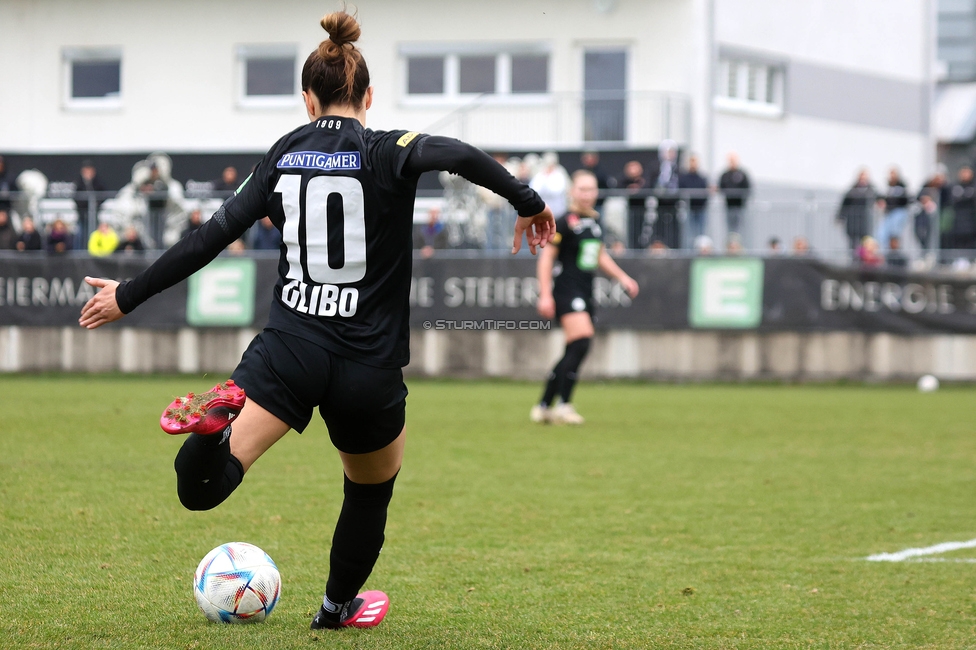 Sturm Graz - Austria Wien
SPORTLAND Niederoesterreich Frauen Cup, SK Sturm Graz - FK Austria Wien, Trainingszentrum Messendorf Graz, 10.03.2024. 

Foto zeigt Andrea Glibo (Sturm Damen)
