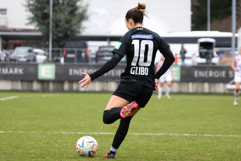 Sturm Graz - Austria Wien
SPORTLAND Niederoesterreich Frauen Cup, SK Sturm Graz - FK Austria Wien, Trainingszentrum Messendorf Graz, 10.03.2024. 

Foto zeigt Andrea Glibo (Sturm Damen)
