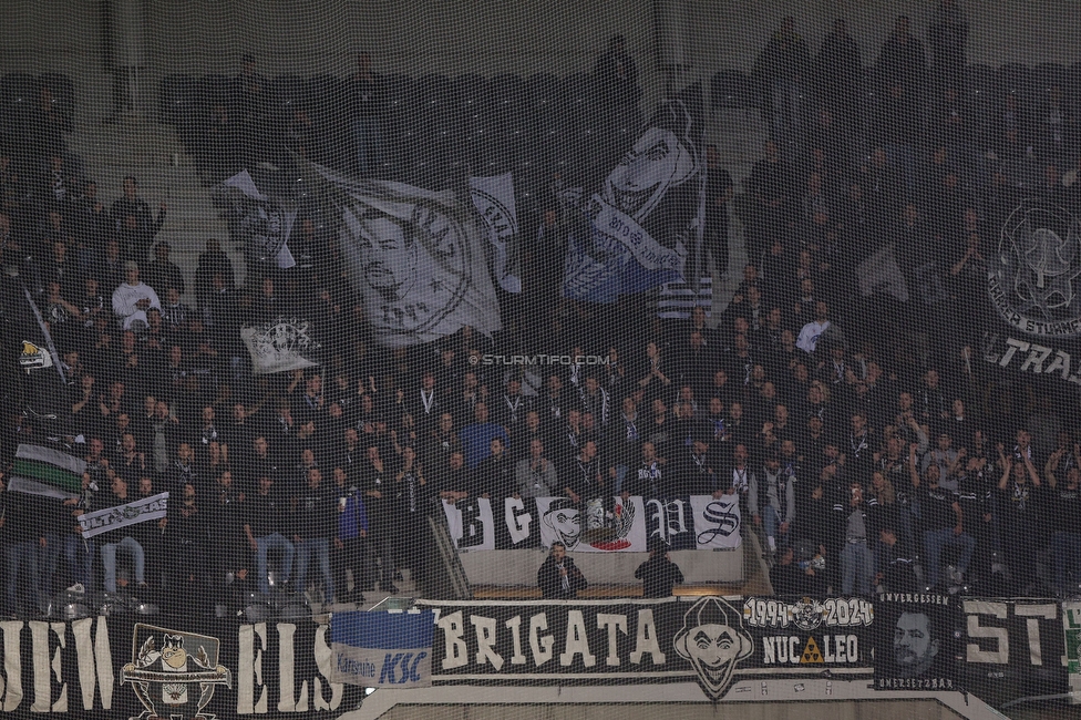 Lille - Sturm Graz
UEFA Conference Achtelfinale, Lille OSC - SK Sturm Graz, Stade Pierre-Mauroy, 14.03.2024. 

Foto zeigt Fans von Sturm
