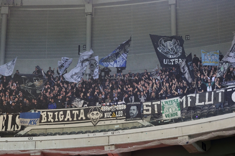 Lille - Sturm Graz
UEFA Conference Achtelfinale, Lille OSC - SK Sturm Graz, Stade Pierre-Mauroy, 14.03.2024. 

Foto zeigt Fans von Sturm
