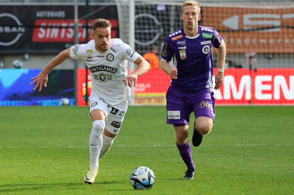 Austria Klagenfurt - Sturm Graz
Oesterreichische Fussball Bundesliga, 23. Runde, SK Austria Klagenfurt - SK Sturm Graz, Wörthersee Stadion Klagenfurt, 17.03.2024. 

Foto zeigt Tomi Horvat (Sturm)
