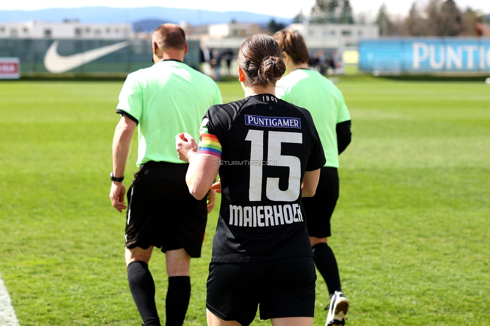 Sturm Damen - Altach
OEFB Frauen Bundesliga, 11. Runde, SK Sturm Graz Damen - SPG SCR Altach FFC Vorderland, Trainingszentrum Messendorf, 24.03.2024. 

Foto zeigt Sophie Maierhofer (Sturm Damen)
