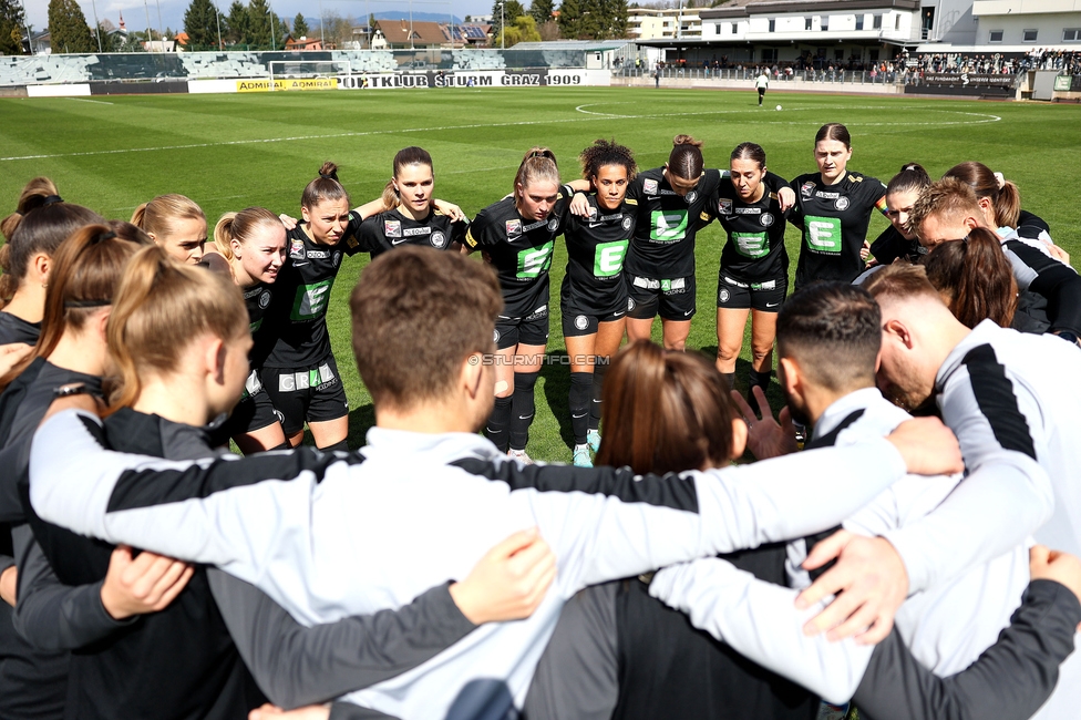 Sturm Damen - Altach
OEFB Frauen Bundesliga, 11. Runde, SK Sturm Graz Damen - SPG SCR Altach FFC Vorderland, Trainingszentrum Messendorf, 24.03.2024. 

Foto zeigt die Mannschaft der Sturm Damen
