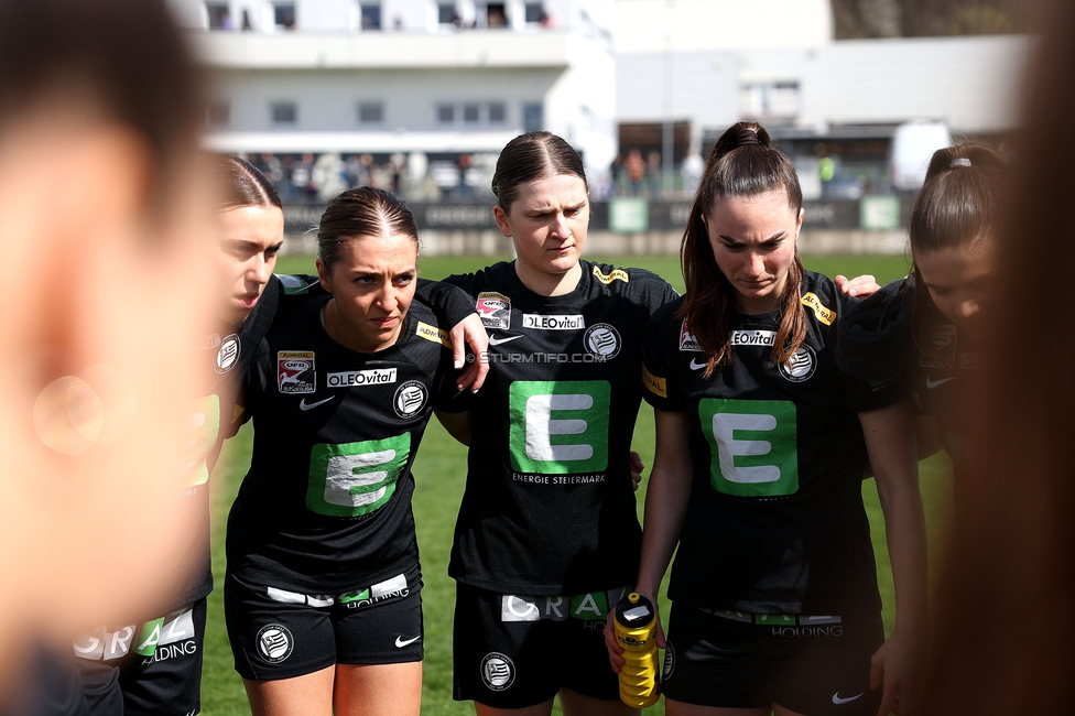 Sturm Damen - Altach
OEFB Frauen Bundesliga, 11. Runde, SK Sturm Graz Damen - SPG SCR Altach FFC Vorderland, Trainingszentrum Messendorf, 24.03.2024. 

Foto zeigt die Mannschaft der Sturm Damen
