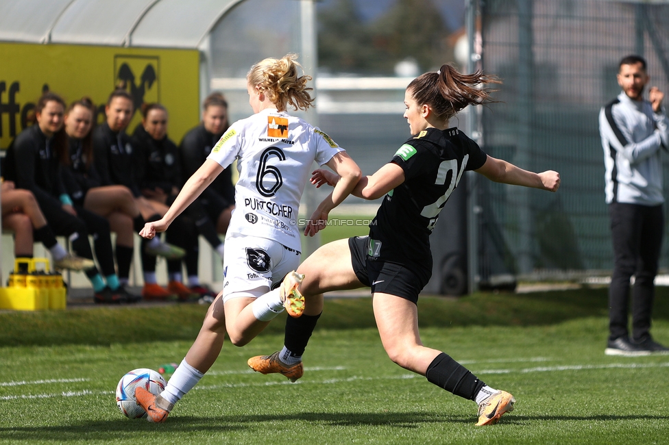 Sturm Damen - Altach
OEFB Frauen Bundesliga, 11. Runde, SK Sturm Graz Damen - SPG SCR Altach FFC Vorderland, Trainingszentrum Messendorf, 24.03.2024. 

Foto zeigt Marie Spiess (Sturm Damen)
