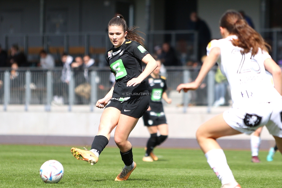 Sturm Damen - Altach
OEFB Frauen Bundesliga, 11. Runde, SK Sturm Graz Damen - SPG SCR Altach FFC Vorderland, Trainingszentrum Messendorf, 24.03.2024. 

Foto zeigt Marie Spiess (Sturm Damen)
