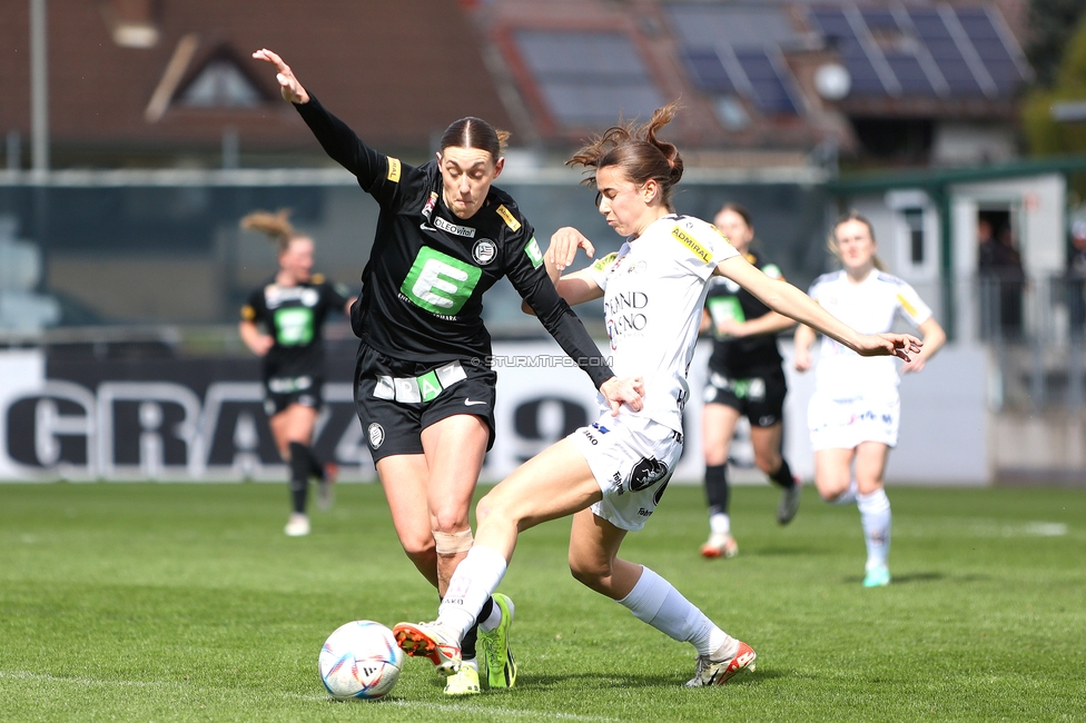 Sturm Damen - Altach
OEFB Frauen Bundesliga, 11. Runde, SK Sturm Graz Damen - SPG SCR Altach FFC Vorderland, Trainingszentrum Messendorf, 24.03.2024. 

Foto zeigt Laura Krumboeck (Sturm Damen)
