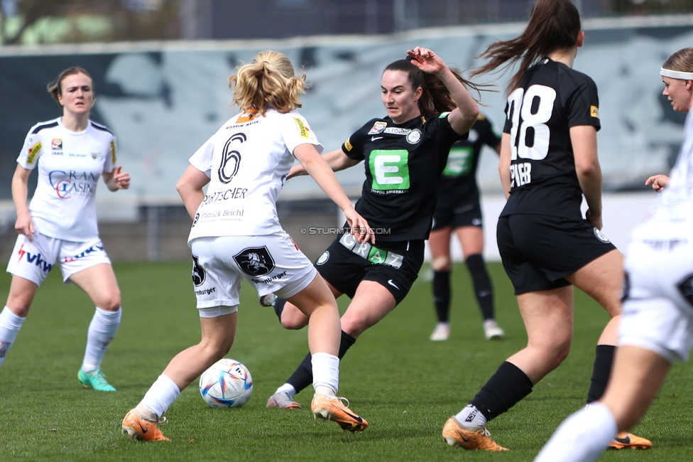 Sturm Damen - Altach
OEFB Frauen Bundesliga, 11. Runde, SK Sturm Graz Damen - SPG SCR Altach FFC Vorderland, Trainingszentrum Messendorf, 24.03.2024. 

Foto zeigt Linda Mittermair (Sturm Damen)
