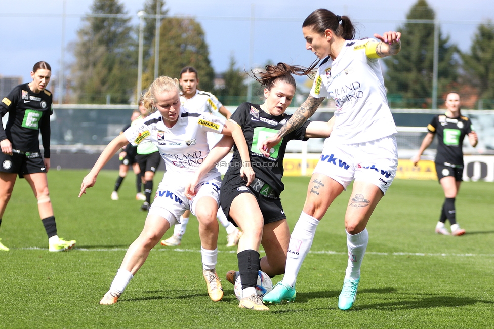 Sturm Damen - Altach
OEFB Frauen Bundesliga, 11. Runde, SK Sturm Graz Damen - SPG SCR Altach FFC Vorderland, Trainingszentrum Messendorf, 24.03.2024. 

Foto zeigt Marie Spiess (Sturm Damen)
