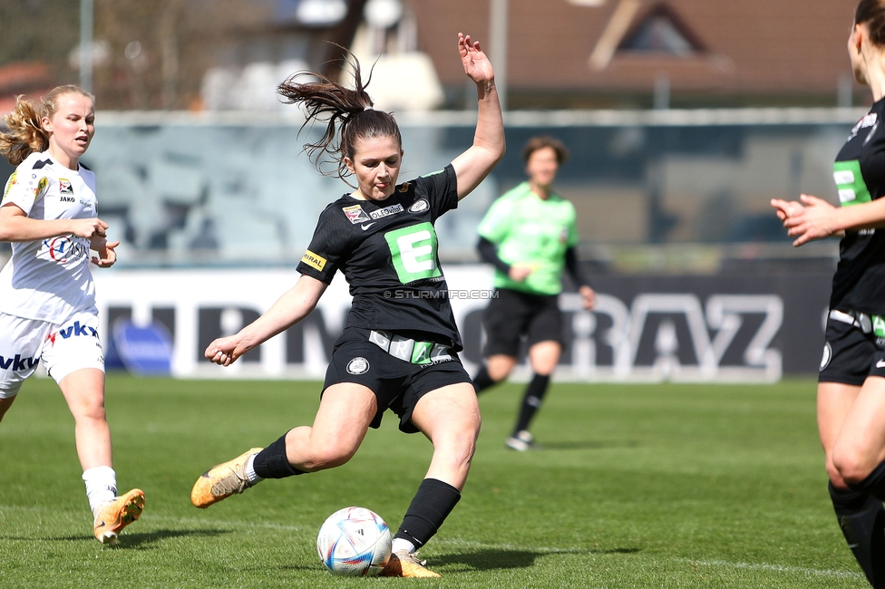 Sturm Damen - Altach
OEFB Frauen Bundesliga, 11. Runde, SK Sturm Graz Damen - SPG SCR Altach FFC Vorderland, Trainingszentrum Messendorf, 24.03.2024. 

Foto zeigt Marie Spiess (Sturm Damen)
