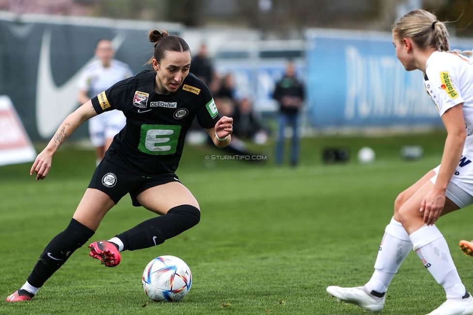 Sturm Damen - Altach
OEFB Frauen Bundesliga, 11. Runde, SK Sturm Graz Damen - SPG SCR Altach FFC Vorderland, Trainingszentrum Messendorf, 24.03.2024. 

Foto zeigt Andrea Glibo (Sturm Damen)
