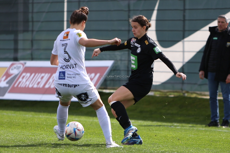 Sturm Damen - Altach
OEFB Frauen Bundesliga, 11. Runde, SK Sturm Graz Damen - SPG SCR Altach FFC Vorderland, Trainingszentrum Messendorf, 24.03.2024. 

Foto zeigt Leonie Christin Tragl (Sturm Damen)
