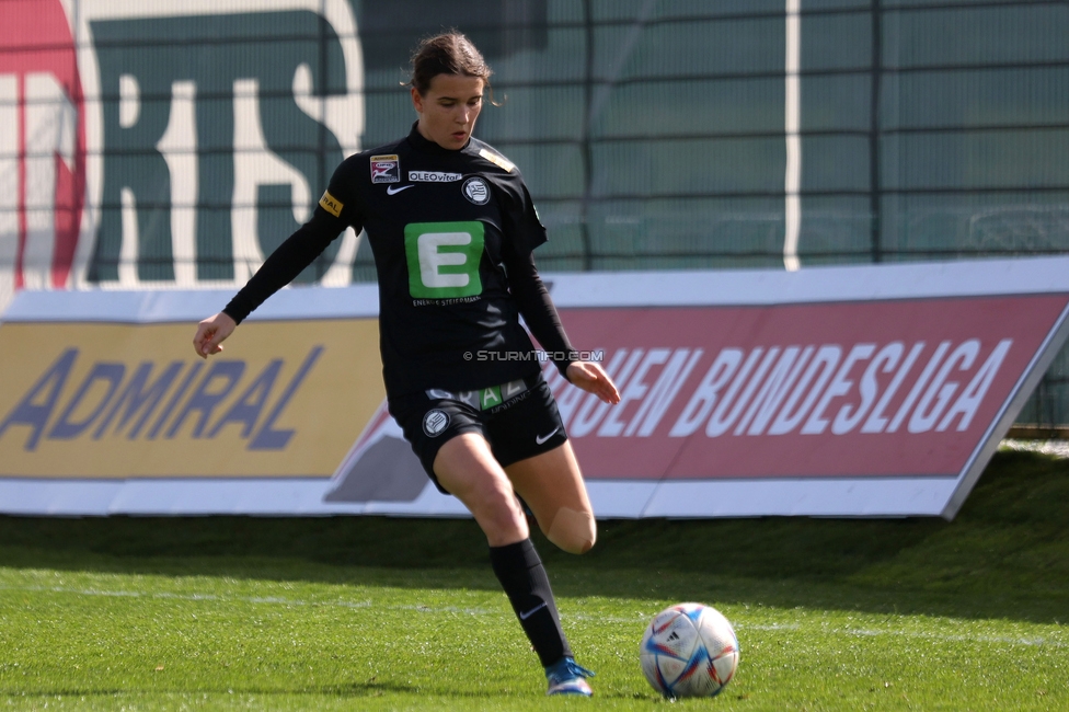 Sturm Damen - Altach
OEFB Frauen Bundesliga, 11. Runde, SK Sturm Graz Damen - SPG SCR Altach FFC Vorderland, Trainingszentrum Messendorf, 24.03.2024. 

Foto zeigt Leonie Christin Tragl (Sturm Damen)
