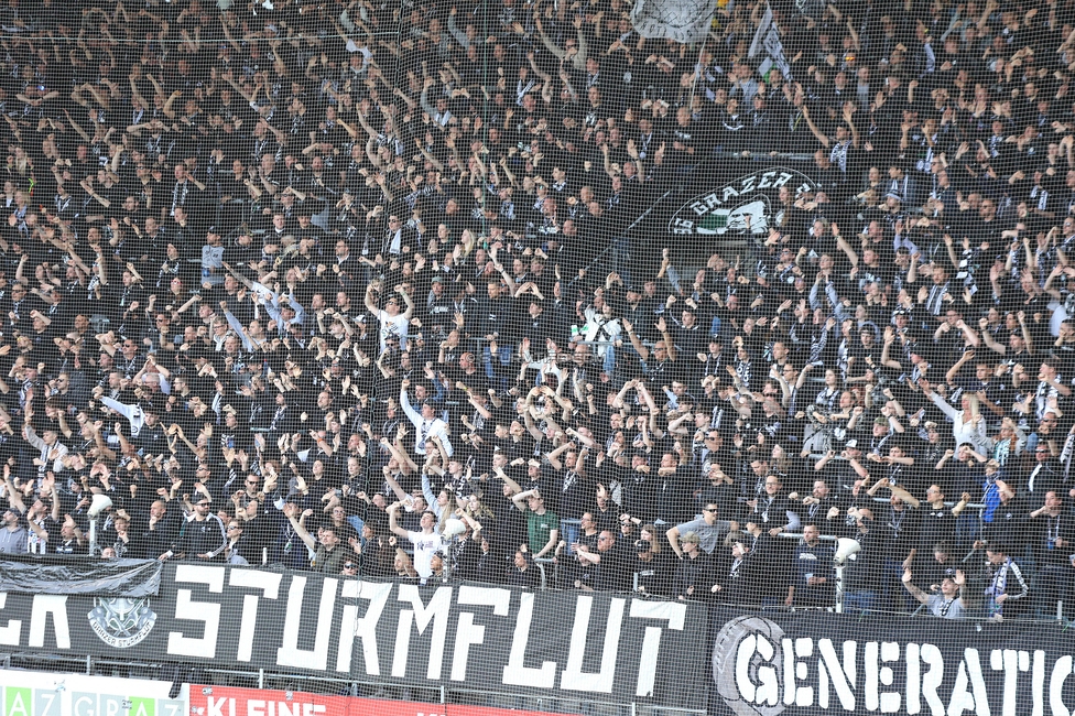 Sturm Graz - Salzburg
Oesterreichische Fussball Bundesliga, 24. Runde, SK Sturm Graz - FC Salzburg, Stadion Liebenau Graz, 31.03.2024. 

Foto zeigt Fans von Sturm
