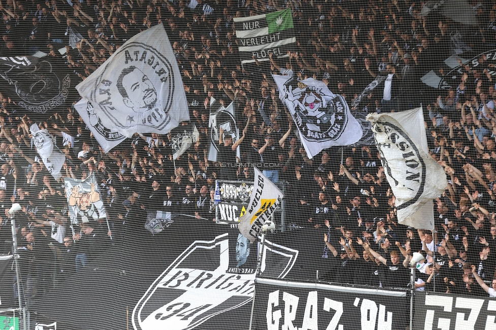 Sturm Graz - Salzburg
Oesterreichische Fussball Bundesliga, 24. Runde, SK Sturm Graz - FC Salzburg, Stadion Liebenau Graz, 31.03.2024. 

Foto zeigt Fans von Sturm
