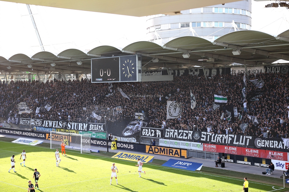 Sturm Graz - Salzburg
Oesterreichische Fussball Bundesliga, 24. Runde, SK Sturm Graz - FC Salzburg, Stadion Liebenau Graz, 31.03.2024. 

Foto zeigt Fans von Sturm
