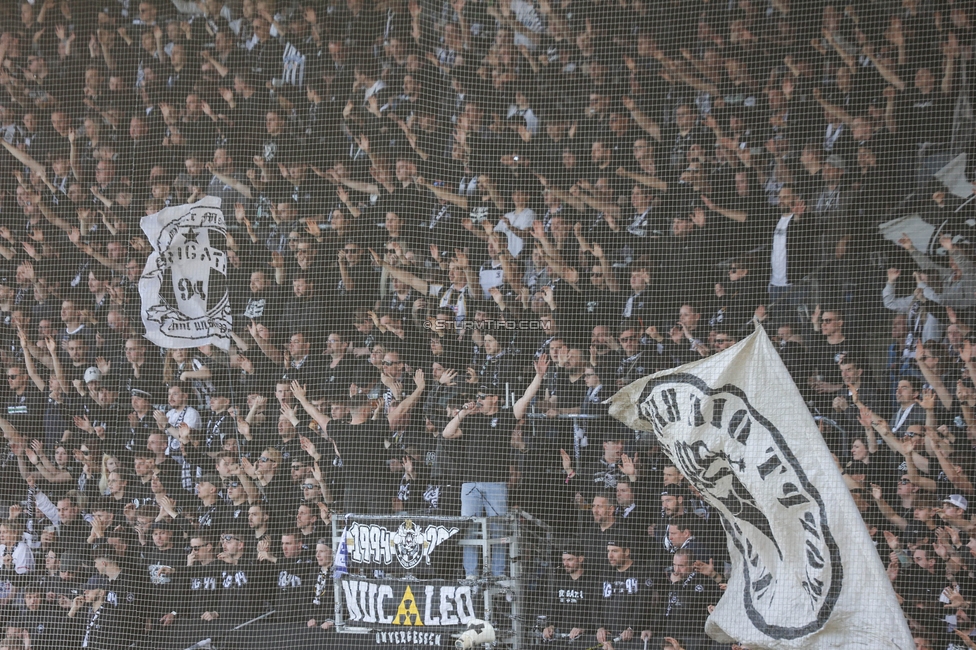 Sturm Graz - Salzburg
Oesterreichische Fussball Bundesliga, 24. Runde, SK Sturm Graz - FC Salzburg, Stadion Liebenau Graz, 31.03.2024. 

Foto zeigt Fans von Sturm
