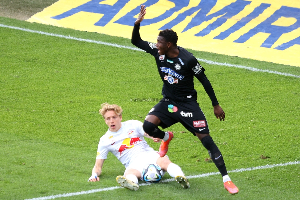 Sturm Graz - Salzburg
Oesterreichische Fussball Bundesliga, 24. Runde, SK Sturm Graz - FC Salzburg, Stadion Liebenau Graz, 31.03.2024. 

Foto zeigt Amady Camara (Sturm
