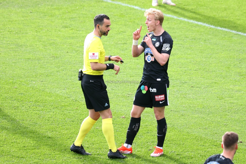 Sturm Graz - Salzburg
Oesterreichische Fussball Bundesliga, 24. Runde, SK Sturm Graz - FC Salzburg, Stadion Liebenau Graz, 31.03.2024. 

Foto zeigt Mika Miles Biereth (Sturm)
