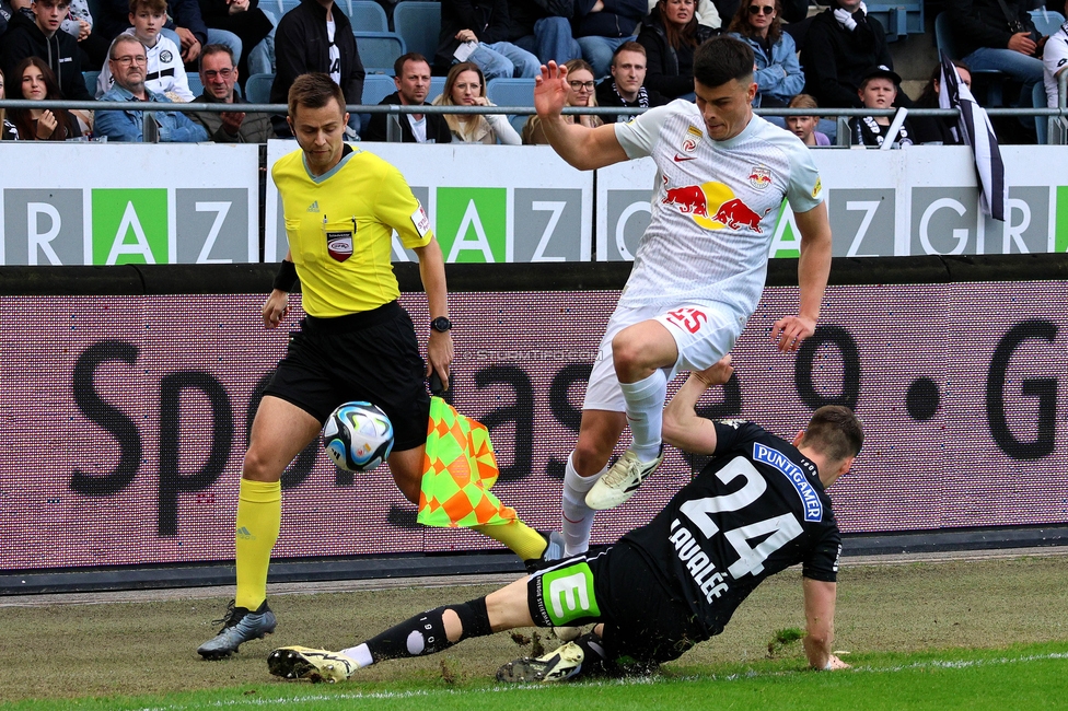 Sturm Graz - Salzburg
Oesterreichische Fussball Bundesliga, 24. Runde, SK Sturm Graz - FC Salzburg, Stadion Liebenau Graz, 31.03.2024. 

Foto zeigt Dimitri Dominique Lavalee (Sturm)
