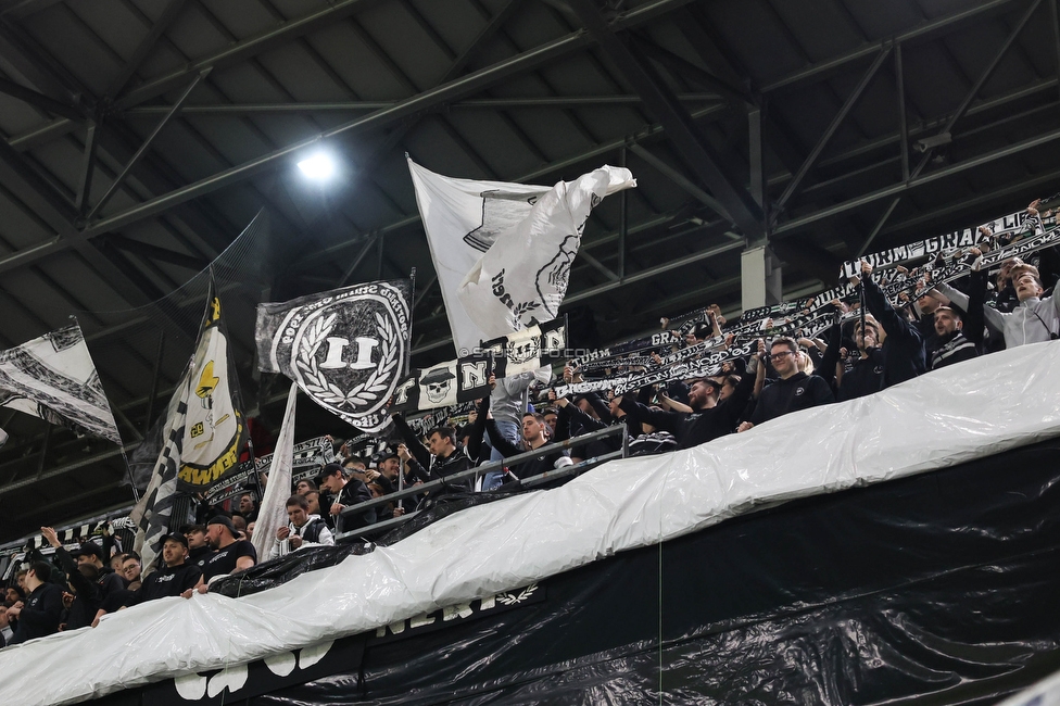 Salzburg - Sturm Graz
OEFB Cup, Halbfinale, FC RB Salzburg - SK Sturm Graz, Stadion Wals-Siezenheim, 04.04.2024. 

Foto zeigt Fans von Sturm
Schlüsselwörter: tifosi schals