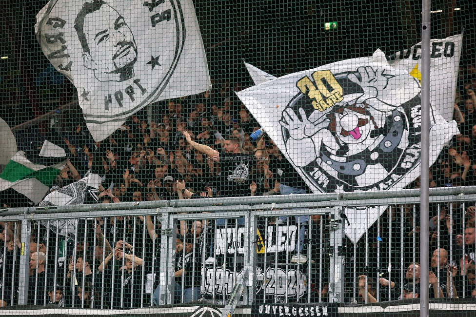 Salzburg - Sturm Graz
OEFB Cup, Halbfinale, FC RB Salzburg - SK Sturm Graz, Stadion Wals-Siezenheim, 04.04.2024. 

Foto zeigt Fans von Sturm
Schlüsselwörter: brigata vorsaenger