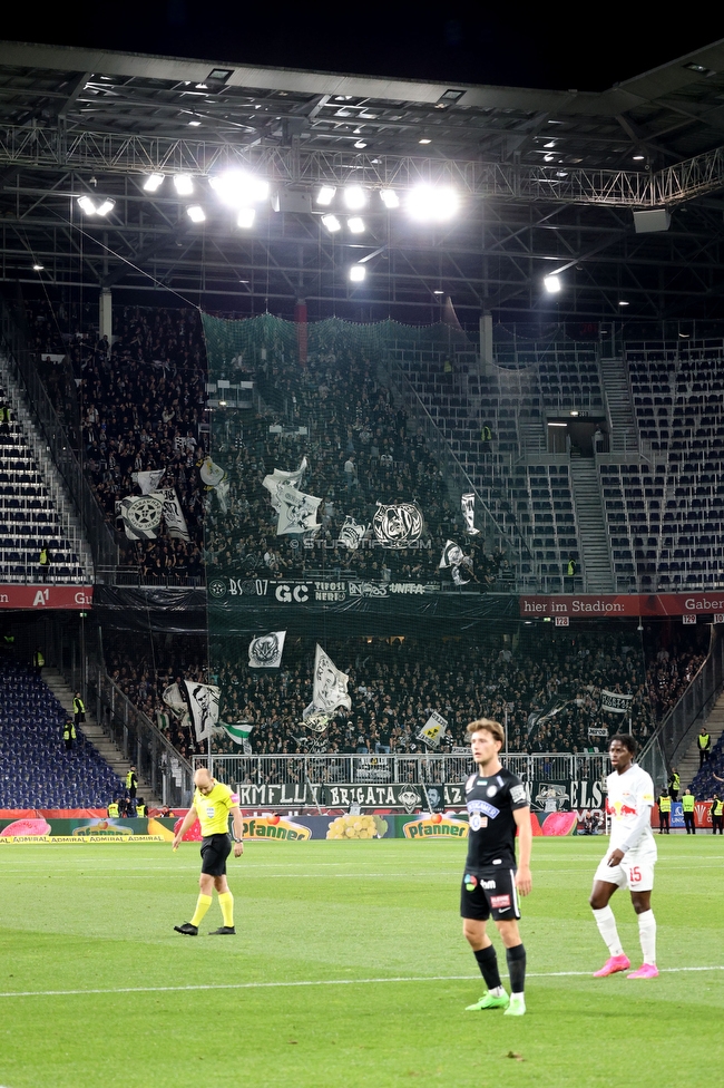 Salzburg - Sturm Graz
OEFB Cup, Halbfinale, FC RB Salzburg - SK Sturm Graz, Stadion Wals-Siezenheim, 04.04.2024. 

Foto zeigt Fans von Sturm
