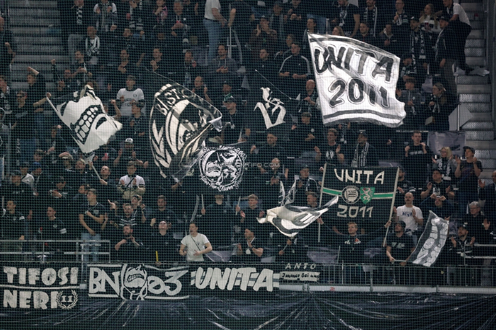 Salzburg - Sturm Graz
OEFB Cup, Halbfinale, FC RB Salzburg - SK Sturm Graz, Stadion Wals-Siezenheim, 04.04.2024. 

Foto zeigt Fans von Sturm
