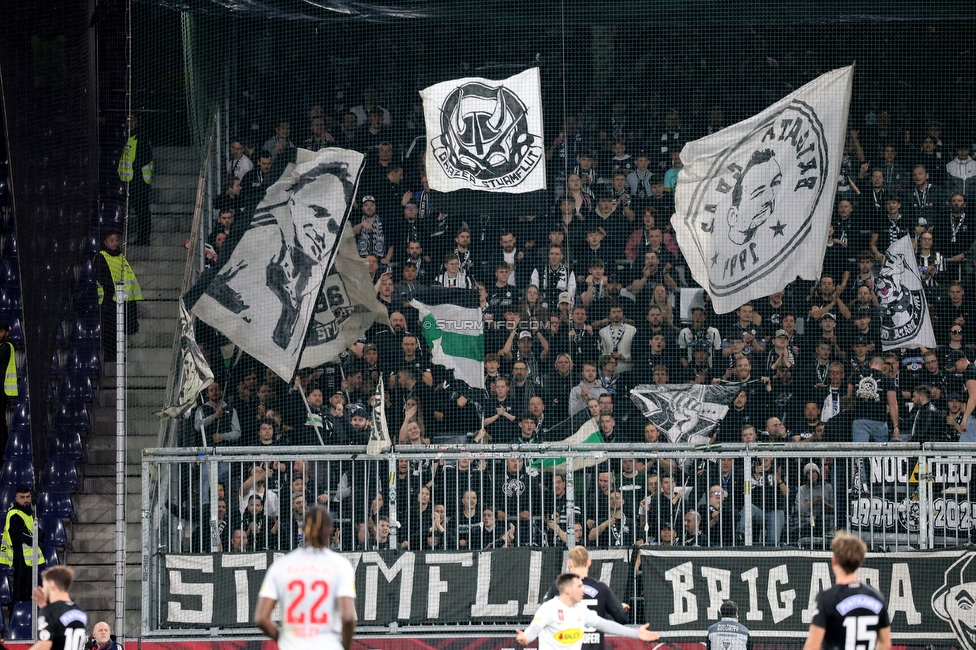 Salzburg - Sturm Graz
OEFB Cup, Halbfinale, FC RB Salzburg - SK Sturm Graz, Stadion Wals-Siezenheim, 04.04.2024. 

Foto zeigt Fans von Sturm
