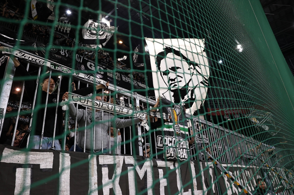 Salzburg - Sturm Graz
OEFB Cup, Halbfinale, FC RB Salzburg - SK Sturm Graz, Stadion Wals-Siezenheim, 04.04.2024. 

Foto zeigt Fans von Sturm
Schlüsselwörter: sturmflut