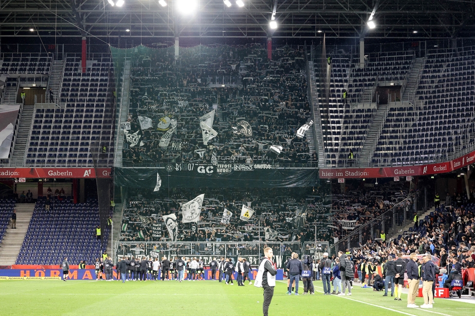 Salzburg - Sturm Graz
OEFB Cup, Halbfinale, FC RB Salzburg - SK Sturm Graz, Stadion Wals-Siezenheim, 04.04.2024. 

Foto zeigt Fans von Sturm
