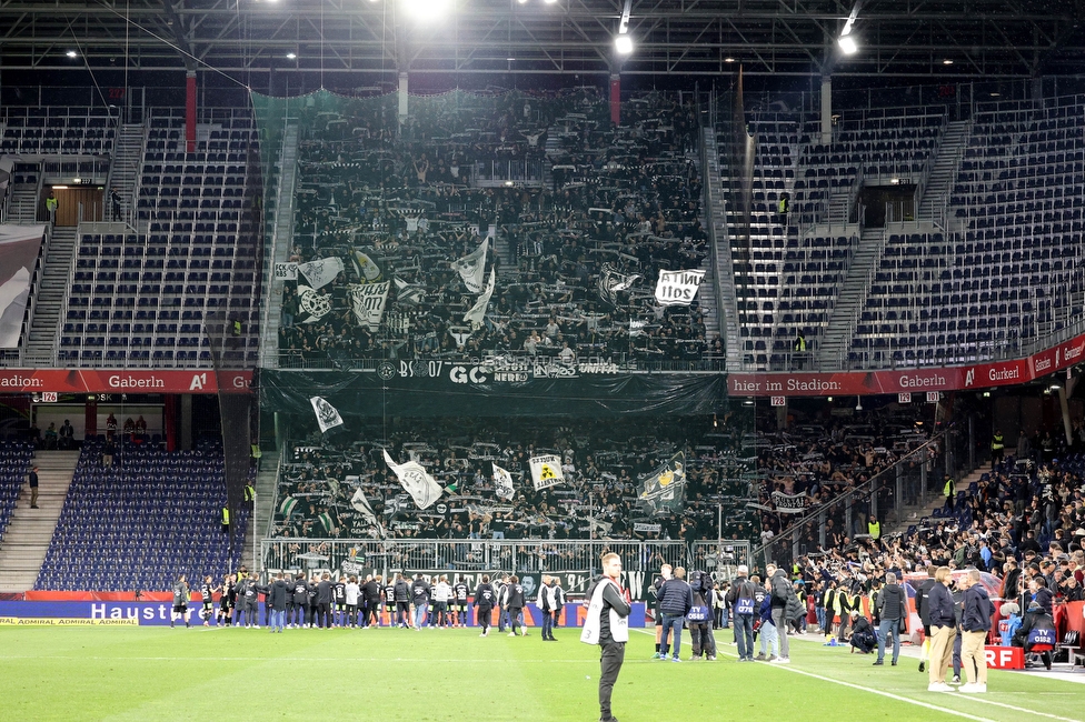 Salzburg - Sturm Graz
OEFB Cup, Halbfinale, FC RB Salzburg - SK Sturm Graz, Stadion Wals-Siezenheim, 04.04.2024. 

Foto zeigt Fans von Sturm
