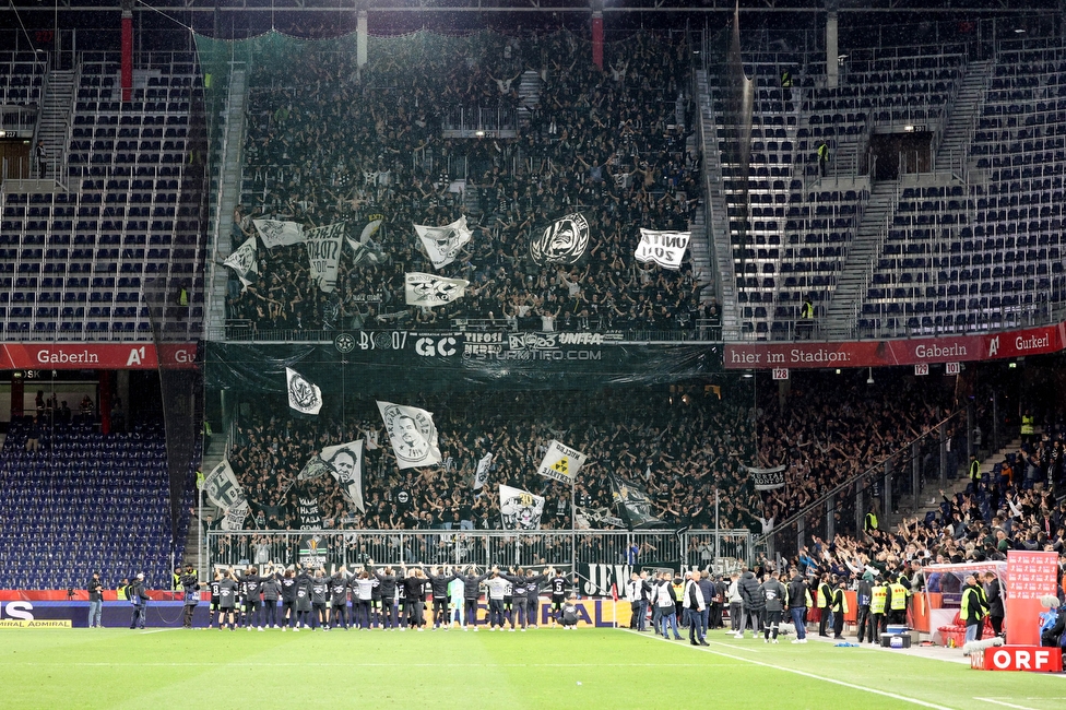 Salzburg - Sturm Graz
OEFB Cup, Halbfinale, FC RB Salzburg - SK Sturm Graz, Stadion Wals-Siezenheim, 04.04.2024. 

Foto zeigt Fans von Sturm
