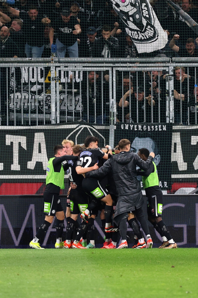 Salzburg - Sturm Graz
OEFB Cup, Halbfinale, FC RB Salzburg - SK Sturm Graz, Stadion Wals-Siezenheim, 04.04.2024. 

Foto zeigt die Mannschaft von Sturm
Schlüsselwörter: torjubel