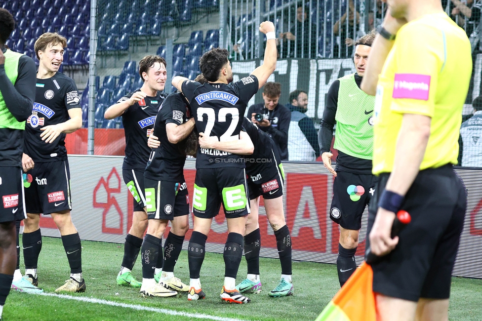 Salzburg - Sturm Graz
OEFB Cup, Halbfinale, FC RB Salzburg - SK Sturm Graz, Stadion Wals-Siezenheim, 04.04.2024. 

Foto zeigt David Schnegg (Sturm)
