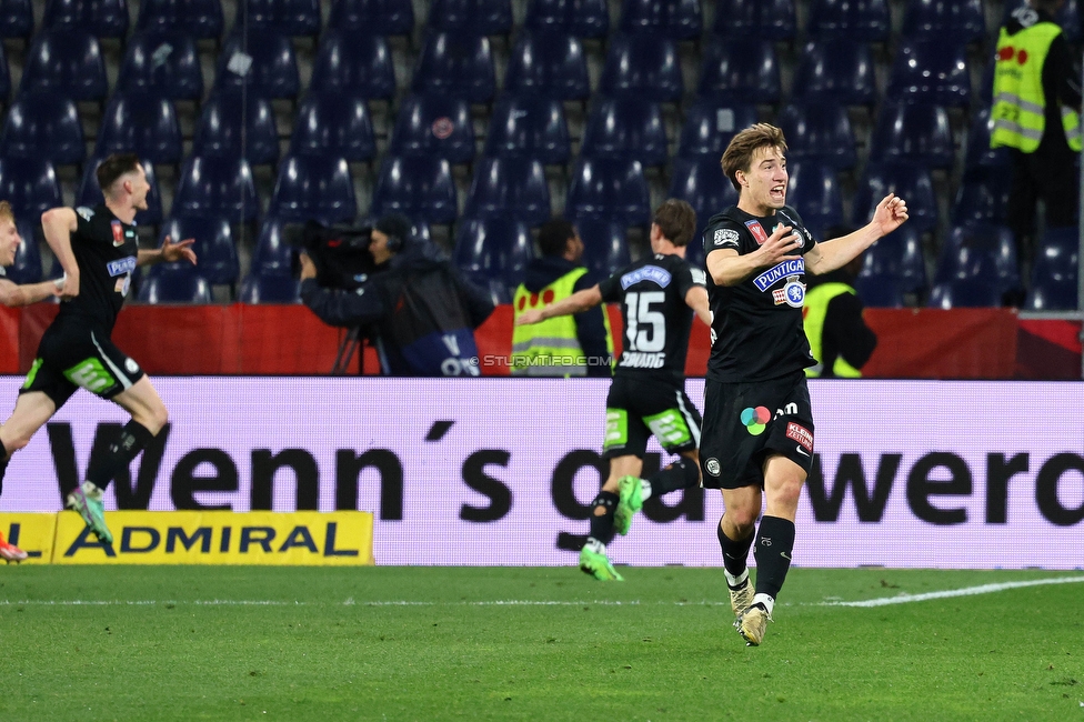 Salzburg - Sturm Graz
OEFB Cup, Halbfinale, FC RB Salzburg - SK Sturm Graz, Stadion Wals-Siezenheim, 04.04.2024. 

Foto zeigt David Affengruber (Sturm)
