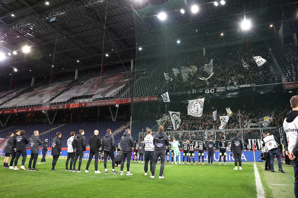 Salzburg - Sturm Graz
OEFB Cup, Halbfinale, FC RB Salzburg - SK Sturm Graz, Stadion Wals-Siezenheim, 04.04.2024. 

Foto zeigt die Mannschaft von Sturm
