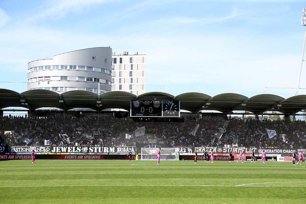 Sturm Graz - LASK
Oesterreichische Fussball Bundesliga, 25. Runde, SK Sturm Graz - LASK, Stadion Liebenau Graz, 07.04.2024. 

Foto zeigt Fans von Sturm
