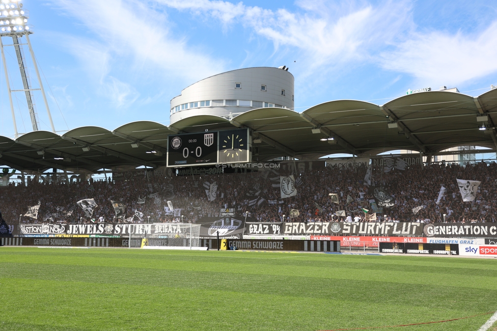 Sturm Graz - LASK
Oesterreichische Fussball Bundesliga, 25. Runde, SK Sturm Graz - LASK, Stadion Liebenau Graz, 07.04.2024. 

Foto zeigt Fans von Sturm
