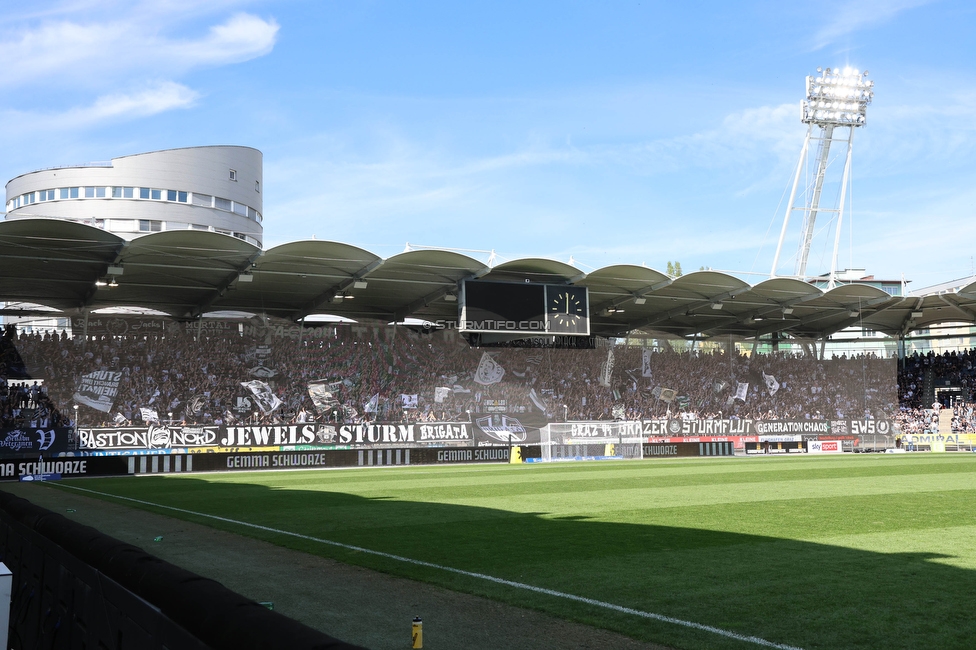 Sturm Graz - LASK
Oesterreichische Fussball Bundesliga, 25. Runde, SK Sturm Graz - LASK, Stadion Liebenau Graz, 07.04.2024. 

Foto zeigt Fans von Sturm
