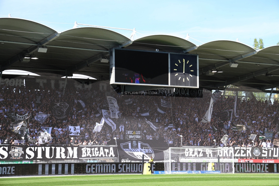 Sturm Graz - LASK
Oesterreichische Fussball Bundesliga, 25. Runde, SK Sturm Graz - LASK, Stadion Liebenau Graz, 07.04.2024. 

Foto zeigt Fans von Sturm
