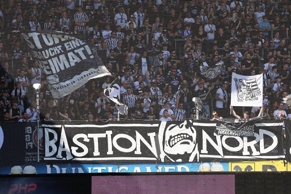 Sturm Graz - LASK
Oesterreichische Fussball Bundesliga, 25. Runde, SK Sturm Graz - LASK, Stadion Liebenau Graz, 07.04.2024. 

Foto zeigt Fans von Sturm
