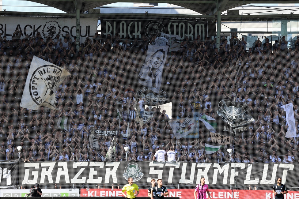 Sturm Graz - LASK
Oesterreichische Fussball Bundesliga, 25. Runde, SK Sturm Graz - LASK, Stadion Liebenau Graz, 07.04.2024. 

Foto zeigt Fans von Sturm
