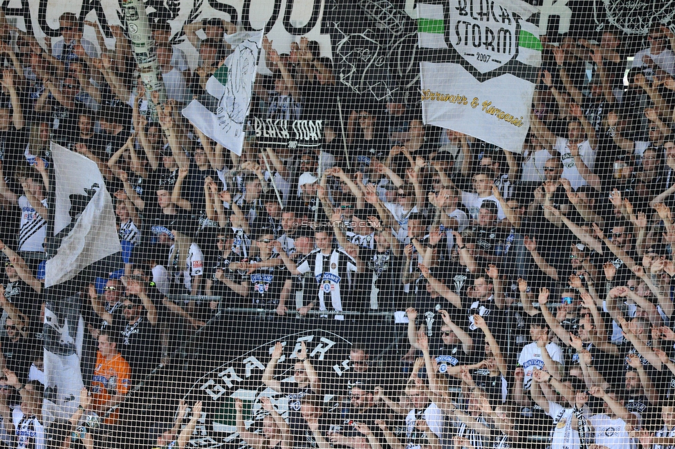 Sturm Graz - LASK
Oesterreichische Fussball Bundesliga, 25. Runde, SK Sturm Graz - LASK, Stadion Liebenau Graz, 07.04.2024. 

Foto zeigt Fans von Sturm
Schlüsselwörter: sturmflut blackstorm