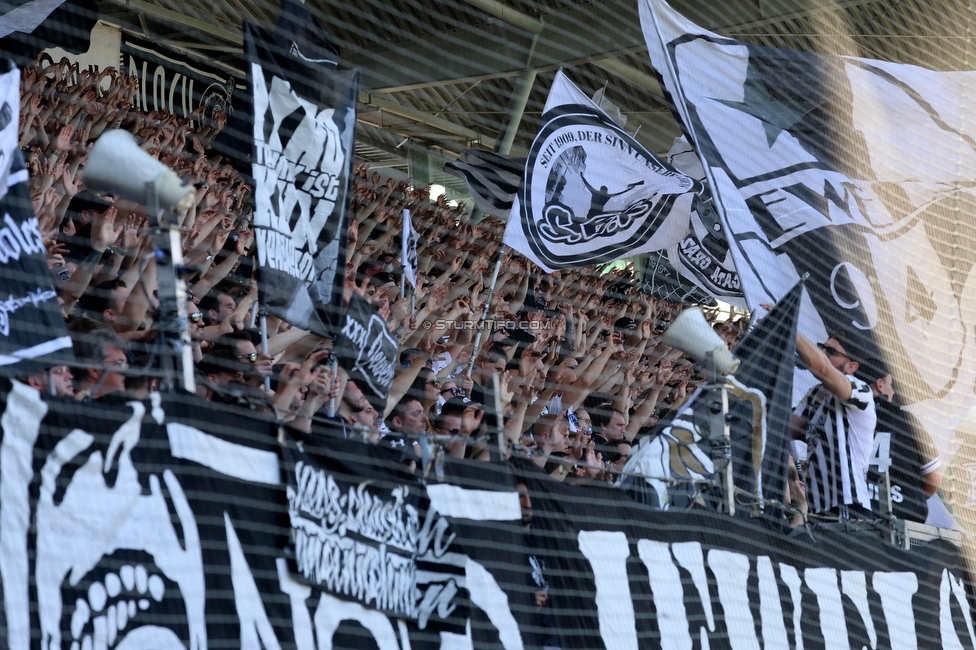 Sturm Graz - LASK
Oesterreichische Fussball Bundesliga, 25. Runde, SK Sturm Graz - LASK, Stadion Liebenau Graz, 07.04.2024. 

Foto zeigt Fans von Sturm
Schlüsselwörter: bastion jewels