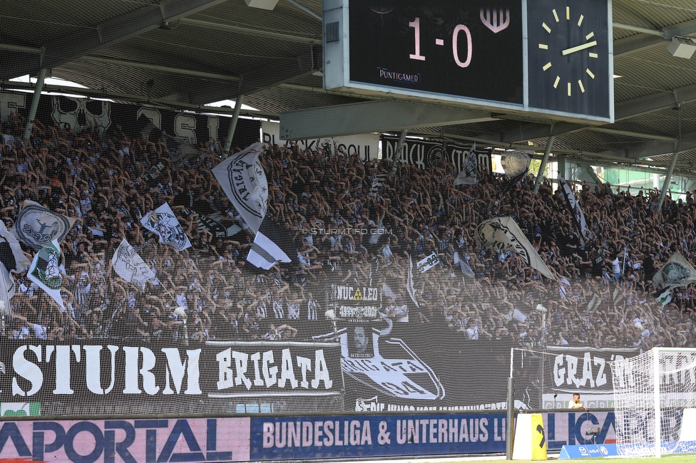 Sturm Graz - LASK
Oesterreichische Fussball Bundesliga, 25. Runde, SK Sturm Graz - LASK, Stadion Liebenau Graz, 07.04.2024. 

Foto zeigt Fans von Sturm
