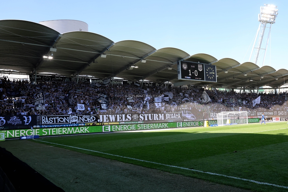 Sturm Graz - LASK
Oesterreichische Fussball Bundesliga, 25. Runde, SK Sturm Graz - LASK, Stadion Liebenau Graz, 07.04.2024. 

Foto zeigt Fans von Sturm
